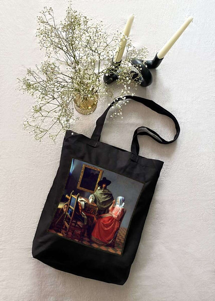 Torba z naszywką Kieliszek Wina Jan Vermeer