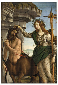 Magnes Pallas Atena i centaur Sandro Botticelli
