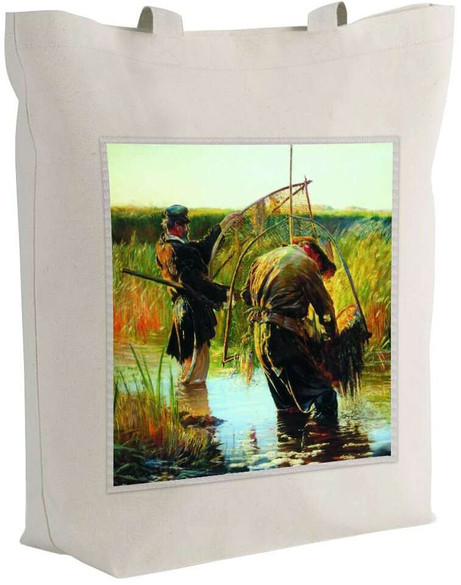 Torba z naszywką Rybacy brodzący w wodzie Leon Wyczółkowski