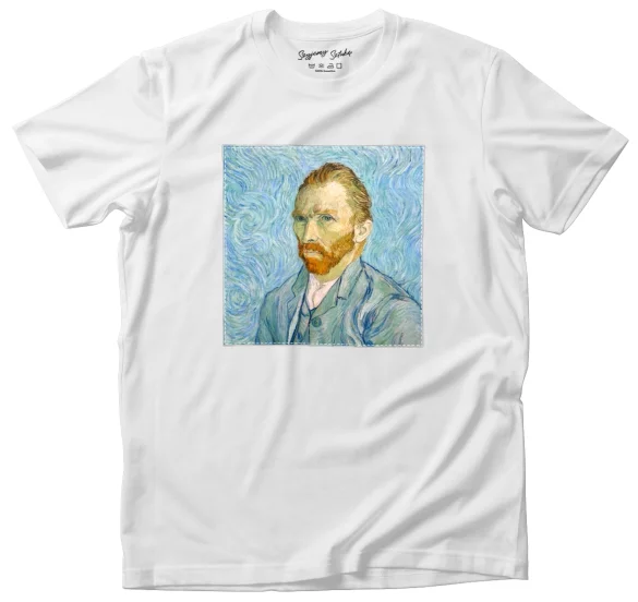 Koszulka z naszywką Autoportret (F627) Vincent Van Gogh