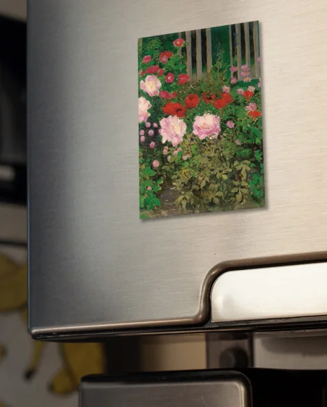 Magnes Kwitnące kwiaty na ogrodzeniu ogrodu Koloman Moser