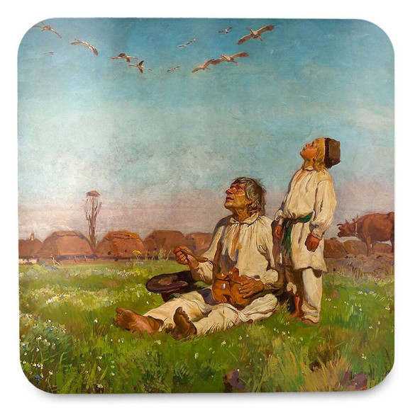 Podkładka pod kubek Bociany Józef Chełmoński