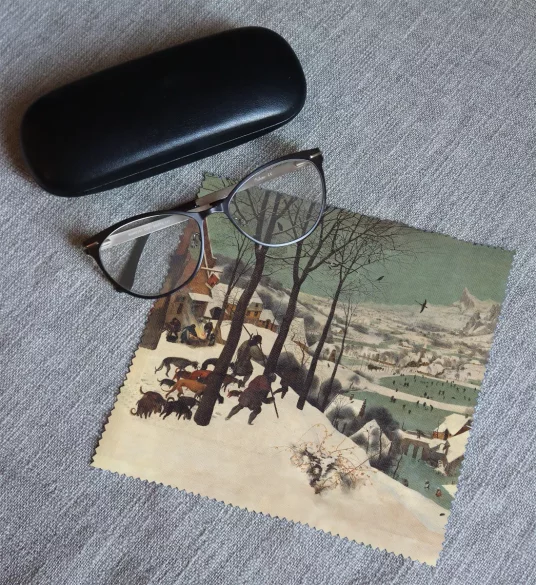 Ściereczka do okularów Myśliwi na śniegu Pieter Bruegel starszy