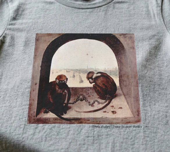Bluzka damska Dwie małpy Pieter Bruegel starszy