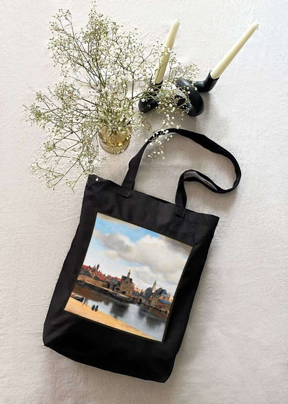Torba z naszywką Widok Delft Jan Vermeer