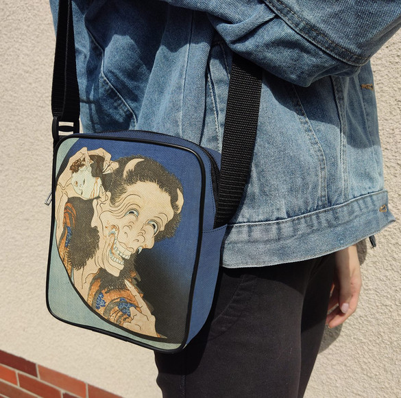 Torba Listonoszka Śmiejący się Demon Katsushika Hokusai