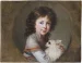 Podkładka na stół Portret Elżbiety Mniszchówny z pieskiem Élisabeth Vigée-Lebrun