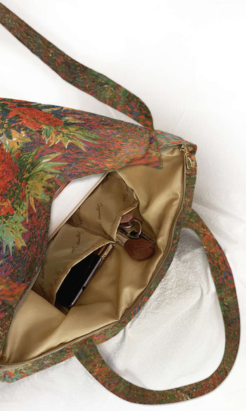 Torba na ramię shopper Wiosenne kwiaty w ogrodzie Curt Herrmann