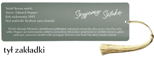 Zakładka do książki Nocne marki Edward Hopper