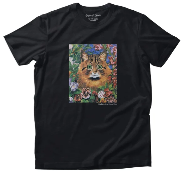 Koszulka z nadrukiem Studium kota Louis Wain