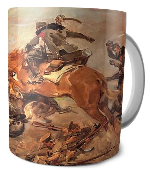 Kubek Szarża pod Rokitną Wojciech Kossak