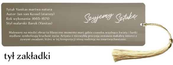 Zakładka do książki Vanitas martwa natura Jan van Kessel (starszy) 
