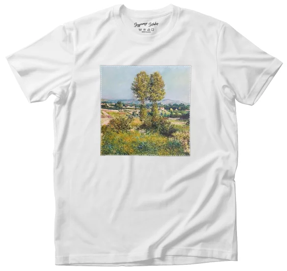 Koszulka z naszywką Krajobraz w Argenteuil Gustave Caillebotte