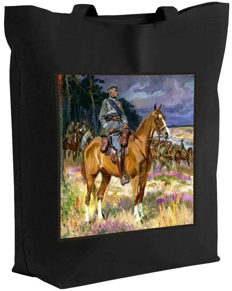 Torba z naszywką Józef Piłsudski na Kasztance Wojciech Kossak