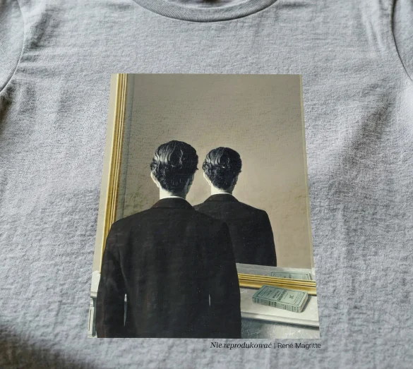 Koszulka z nadrukiem Nie reprodukować René Magritte