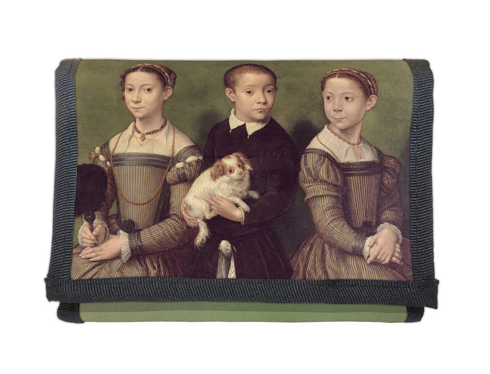 Portfel Troje dzieci z psem Sofonisba Anguissola