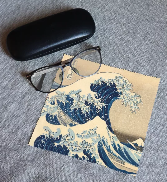 Ściereczka do okularów Wielka Fala w Kanagawie Katsushika Hokusai