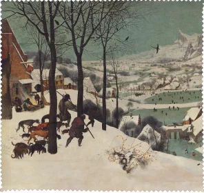 Ściereczka do okularów Myśliwi na śniegu Pieter Bruegel starszy