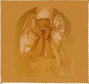 Ściereczka do okularów Portret córki Artysty – Jarosławy Alfons Mucha