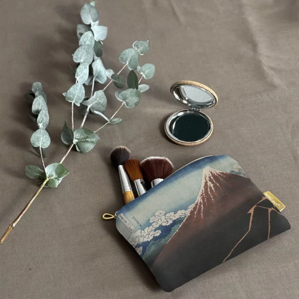 Kosmetyczka mini Ulewa pod szczytem Katsushika Hokusai