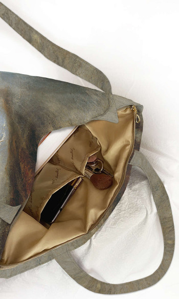 Torba na ramię shopper Śnieżyca: Parowiec na wejściu do portu William Turner