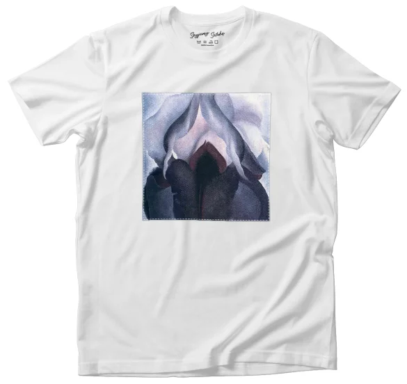 Koszulka z naszywką Czarna Iris III Georgia O’Keeffe
