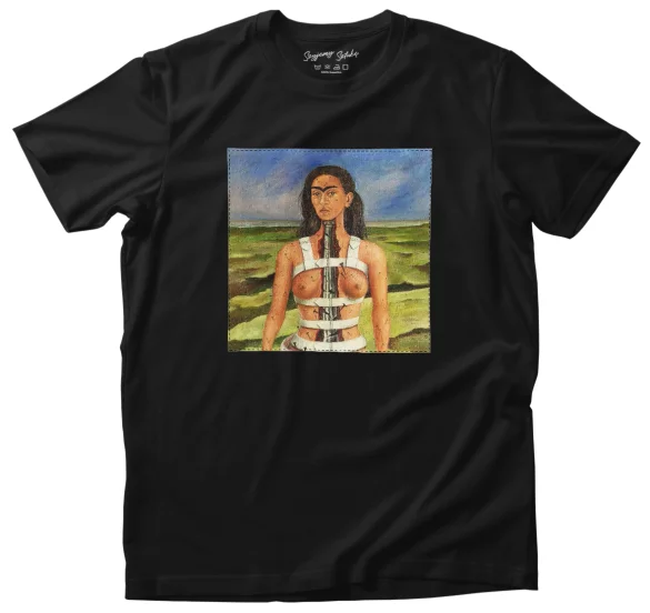Koszulka z naszywką Strzaskana kolumna Frida Kahlo