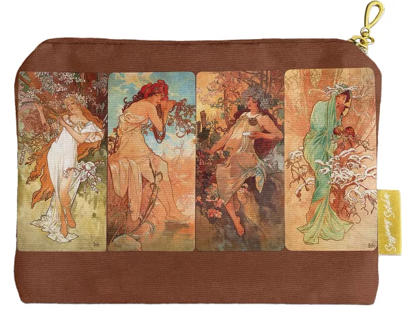Kosmetyczka mini 4 pory roku Alfons Mucha