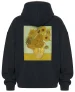 Bluza oversize Martwa natura: wazon z piętnastoma słonecznikami Vincent Van Gogh
