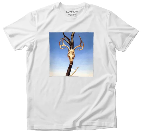 Koszulka z naszywką Czaszka jelenia Georgia O’Keeffe