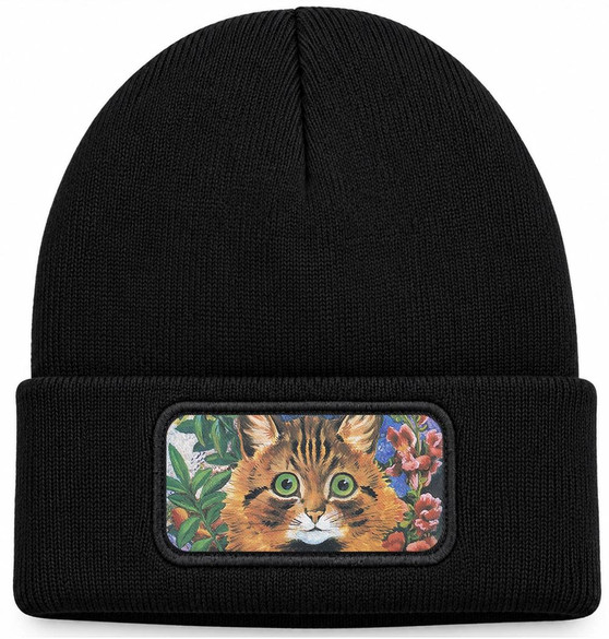 Czapka zimowa Studium kota Louis Wain – czarna