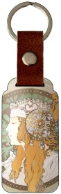 Brelok Bizantyjskie głowy: blondynka Alfons Mucha