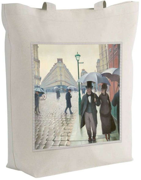 Torba z naszywką Paryż. Deszczowy dzień Gustave Caillebotte
