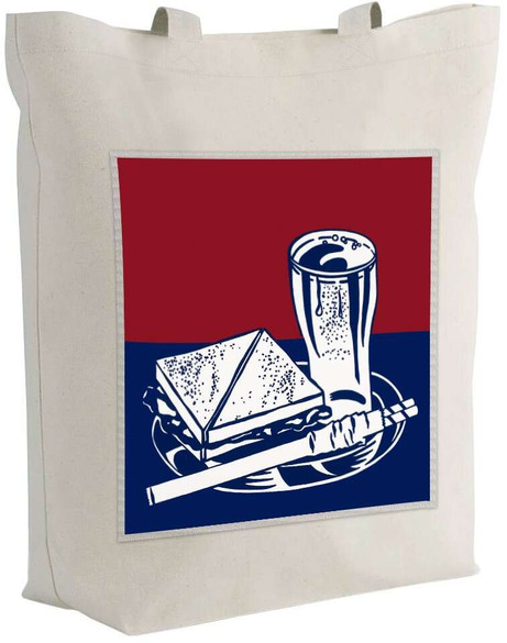 Torba z naszywką Sandwich and soda Roy Lichtenstein