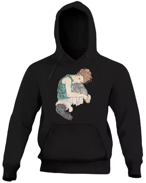 Bluza Siedząca kobieta z podniesionym kolanem Egon Schiele