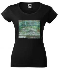 Bluzka damska Most nad stawem z liliami wodnymi Claude Monet