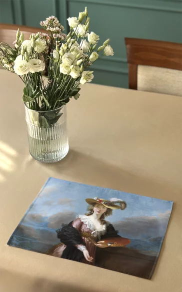 Podkładka na stół Autoportret w słomkowym kapeluszu Élisabeth Vigée-Lebrun