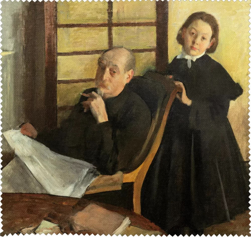 Ściereczka do okularów Henri Degas i jego siostrzenica Lucie Degas Edgar Degas