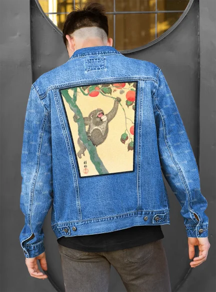 Ekran Małpa na drzewie persymonowym Ohara Koson