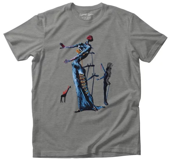 Koszulka Płonąca żyrafa Salvador Dali