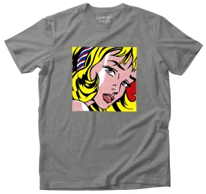 Koszulka z naszywką Girl with Hair Ribbon Roy Lichtenstein