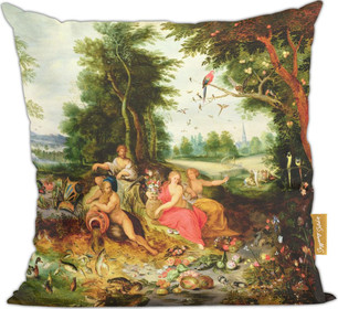Poduszka Cztery Żywioły Jan van Kessel (starszy)