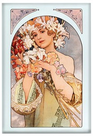 Magnes Kwiat Alfons Mucha