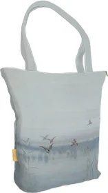 Torba na ramię shopper Kaczki nad moczarami Stanisław Masłowski