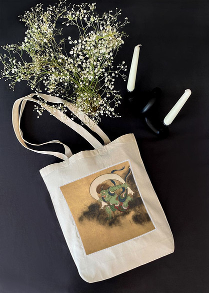 Torba z naszywką Bóg Wiatru Ogata Korin