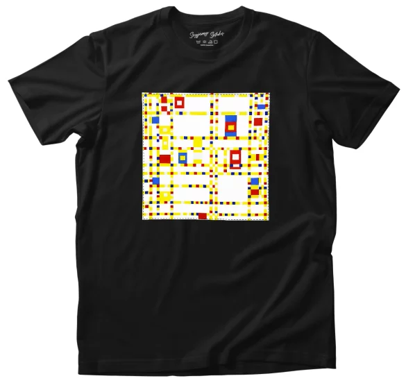 Koszulka z naszywką Broadway Boogie Woogie Piet Mondrian