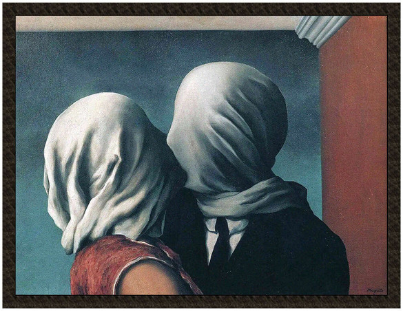 Naszywka Kochankowie René Magritte