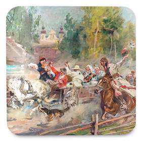 Podkładka pod kubek Wesele krakowskie na drodze Wojciech Kossak