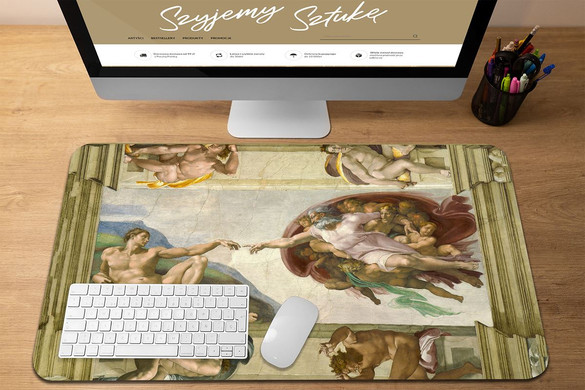 Podkładka Stworzenie Adama  Michał Anioł 60x40cm