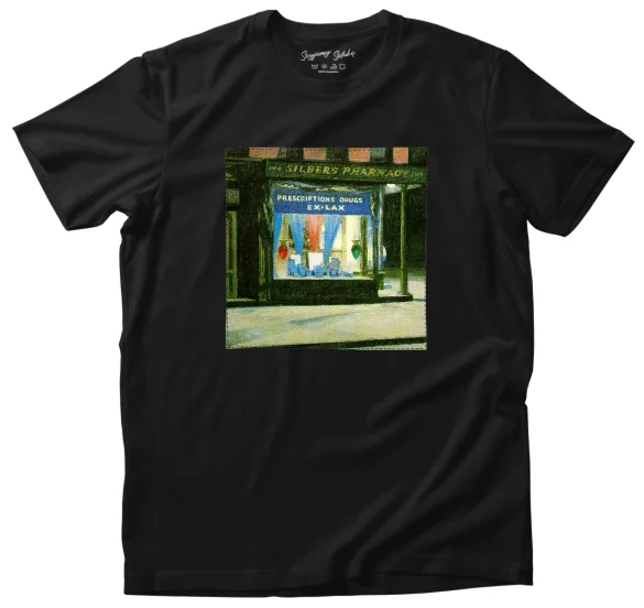 Koszulka z naszywką Apteka Edward Hopper